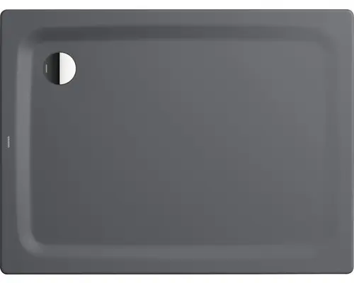 Extraflache Rechteck-Duschwanne Kaldewei Superplan Plus 120x90x4 cm grau cool glatt