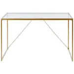 XXXLutz Lauterach - Ihr Möbelhaus bei Bregenz Schreibtisch 120/60/73 cm in Klar, Goldfarben