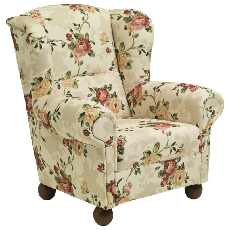 Ohrensessel in Flachgewebe Multicolor