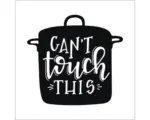Hornbach Glasbild Can`t touch this 30x30 cm