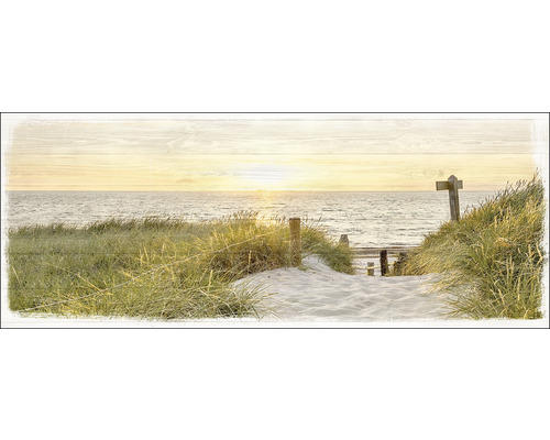 Glasbild Beach View III 50x125 cm