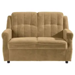Zweisitzer-Sofa in Mikrofaser Sandfarben