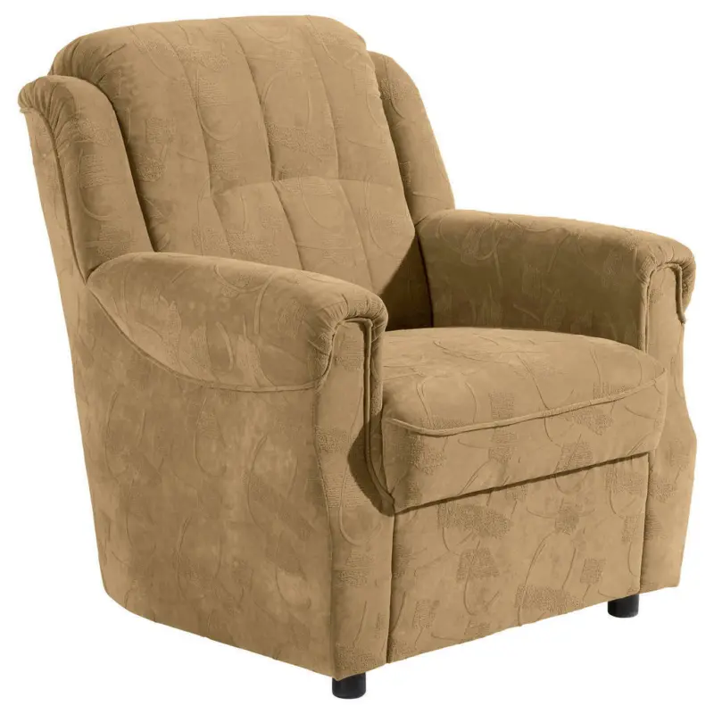 Sessel in Mikrofaser Sandfarben