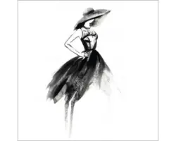 Glasbild Beauty begins 50x50 cm