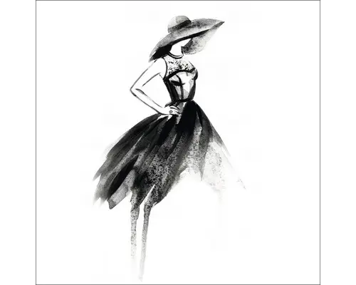 Glasbild Beauty begins 50x50 cm