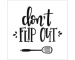 Hornbach Glasbild Don`t Flip Out 30x30 cm