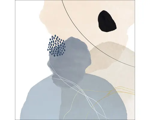 Glasbild Line and Shapes III 20x20 cm