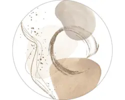 Glasbild rund Abstract Shapes VII Ø 20 cm