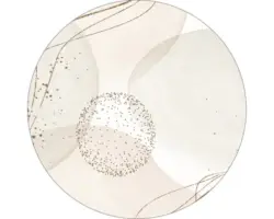 Glasbild rund Abstract Shapes VI Ø 30 cm