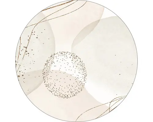 Glasbild rund Abstract Shapes VI Ø 30 cm