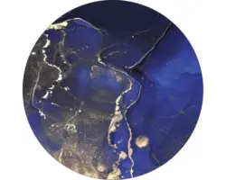 Glasbild rund Abstract Organic I Ø 30 cm