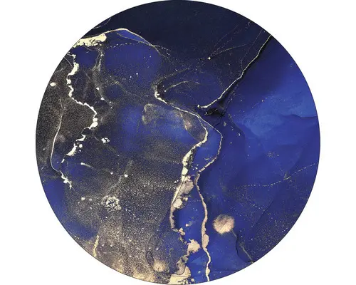 Glasbild rund Abstract Organic I Ø 30 cm