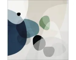 Glasbild Abstract shapes II 20x20 cm