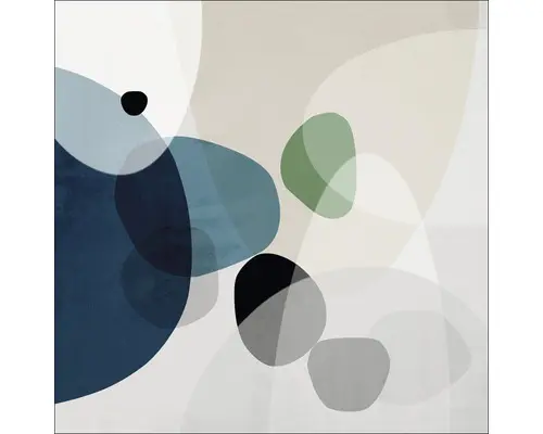 Glasbild Abstract shapes II 20x20 cm