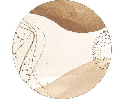 Glasbild rund Abstract Shapes VIII Ø 30 cm