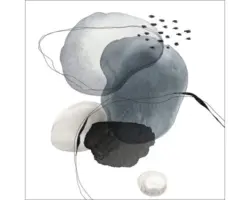 Glasbild Line and Shapes IV 30x30 cm