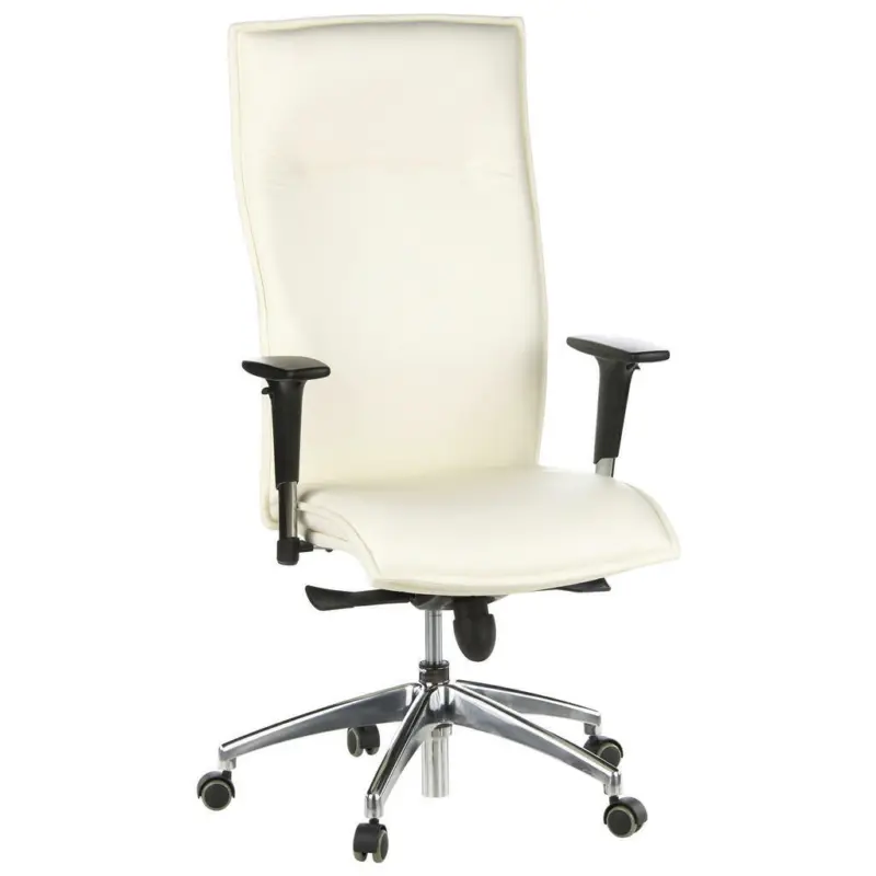 Chefsessel in Lederlook Creme