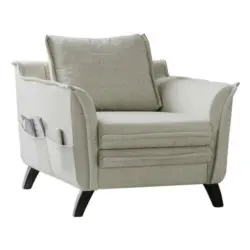 Sessel in Webstoff Beige