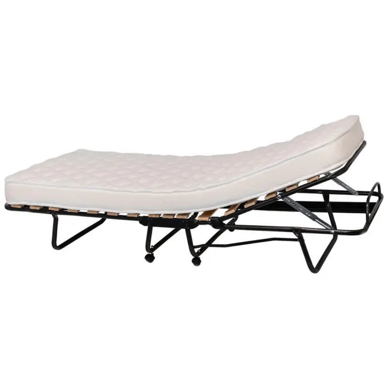 Klappbett 80/200 cm Anthrazit, Weiß