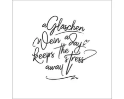 Glasbild Weinchen 50x50 cm