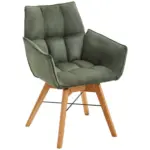 XXXLutz Lauterach - Ihr Möbelhaus bei Bregenz Armlehnstuhl in Holz, Textil Eichefarben, Olivgrün