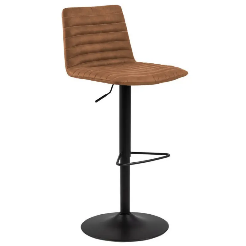 Barhocker in Textil Braun