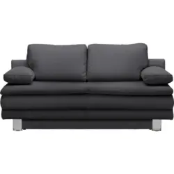 Schlafsofa in Flachgewebe Grau