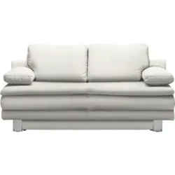 Schlafsofa in Flachgewebe Weiß