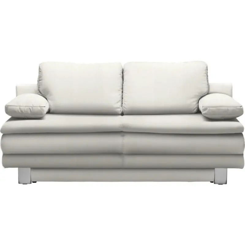 Schlafsofa in Flachgewebe Weiß