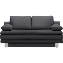 Schlafsofa in Flachgewebe Dunkelgrau