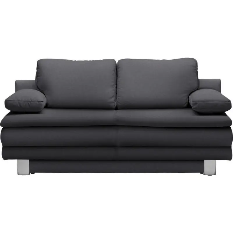 Schlafsofa in Flachgewebe Dunkelgrau