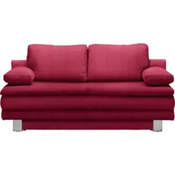 Schlafsofa in Flachgewebe Rot