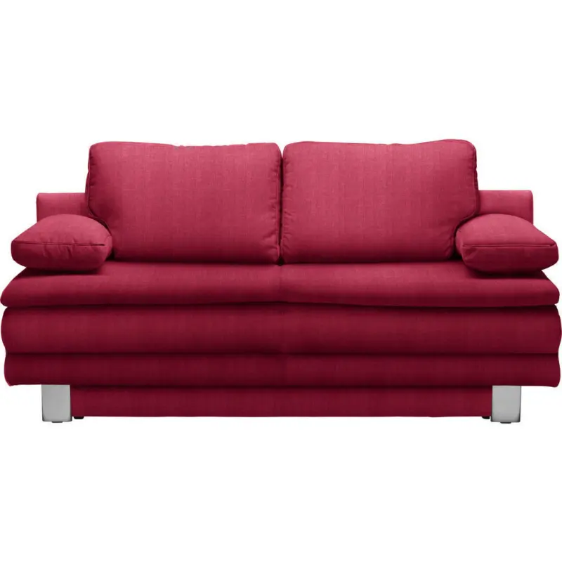 Schlafsofa in Flachgewebe Rot