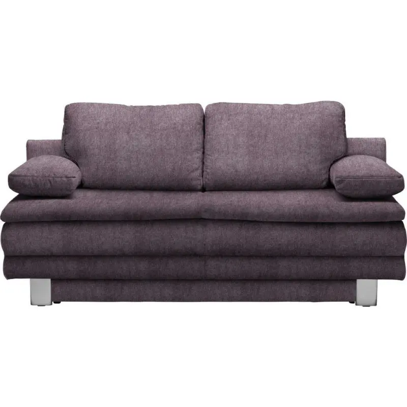 Schlafsofa in Webstoff Rosa