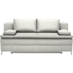Boxspringsofa in Webstoff Weiß