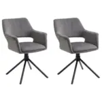 XXXLutz Lauterach - Ihr M&ouml;belhaus bei Bregenz Armlehnstuhl-Set 2 St&uuml;ck in Stahl Kord