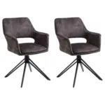 XXXLutz Lauterach - Ihr M&ouml;belhaus bei Bregenz Armlehnstuhl-Set 2 St&uuml;ck in Stahl Samt