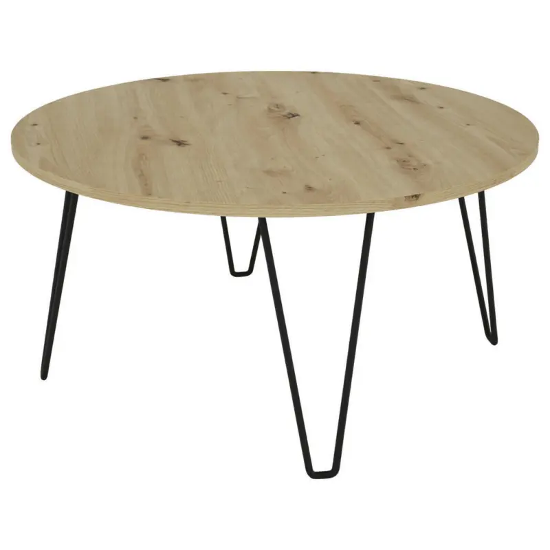 Couchtisch in Metall, Holzwerkstoff 80/80/40 cm