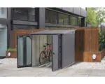 Hornbach Fahrradgarage für 3 Fahrräder 149 x 192 cm anthrazit