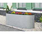 Hornbach Hochbeet klassisch Welle 240 x 80 x 82 cm silber