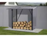 Hornbach Kaminholzunterstand L 163 x 89 x 154,5 cm anthrazit
