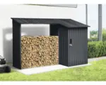 Hornbach Kaminholzunterstand inkl. Geräteraum 270 x 105 x 158 cm anthrazit