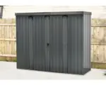 Hornbach Gartenschrank Gr. II inkl. integrierte Doppelhaken, Ablagefächer 226 x 81 x 181 cm anthrazit