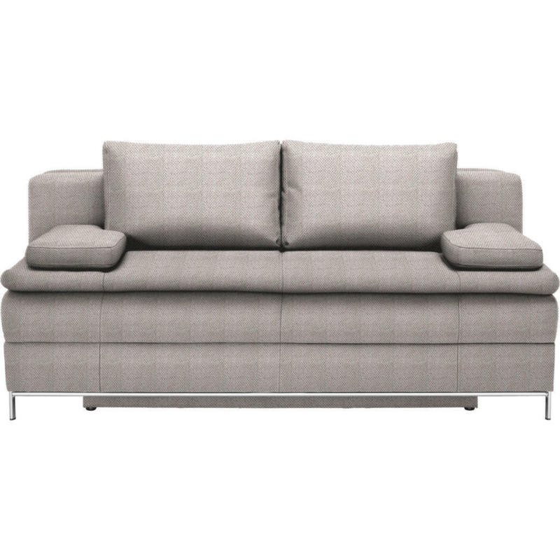 Boxspringsofa in Webstoff Naturfarben