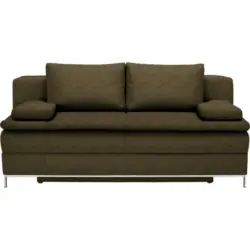 Boxspringsofa in Flachgewebe Grün