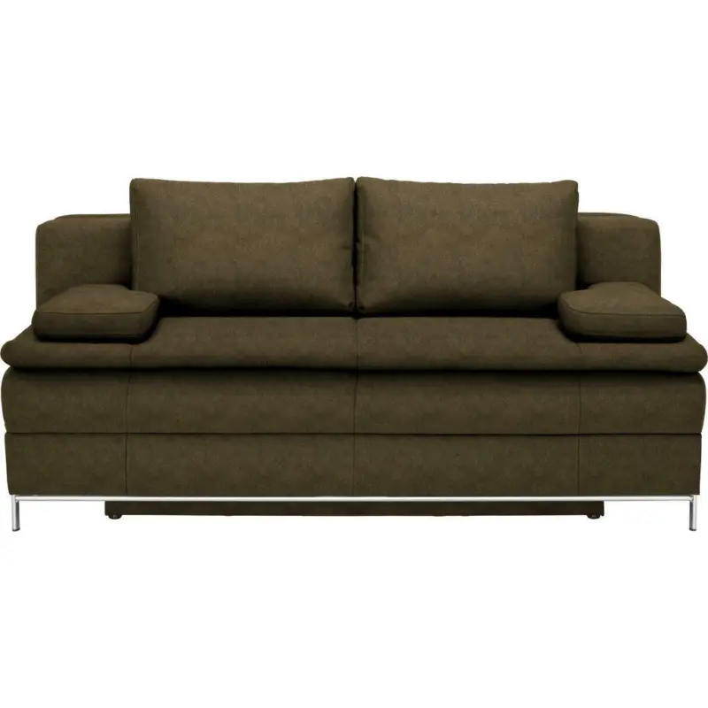 Boxspringsofa in Flachgewebe Grün