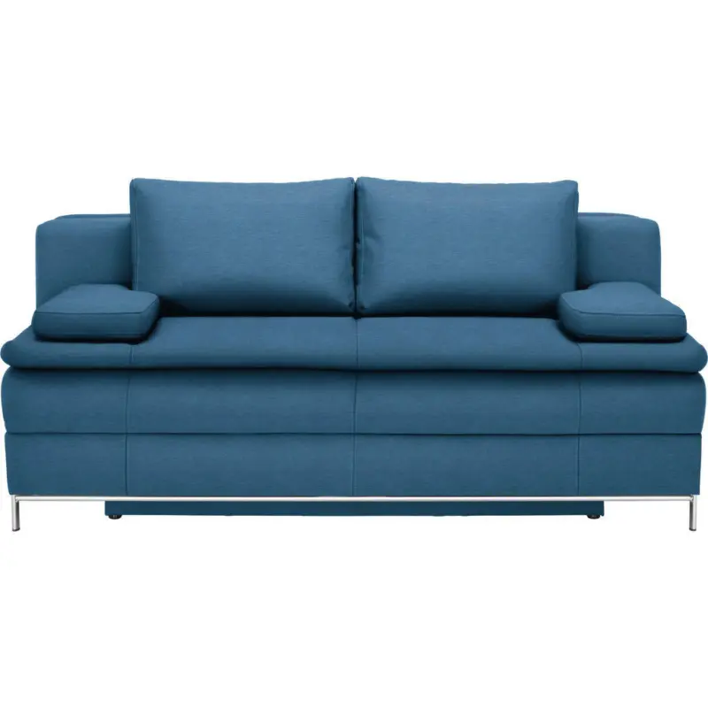 Boxspringsofa in Webstoff Türkis