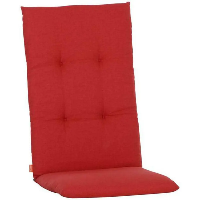 Sesselauflagenset in Rot Uni