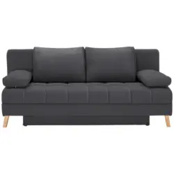 Schlafsofa in Flachgewebe Grau