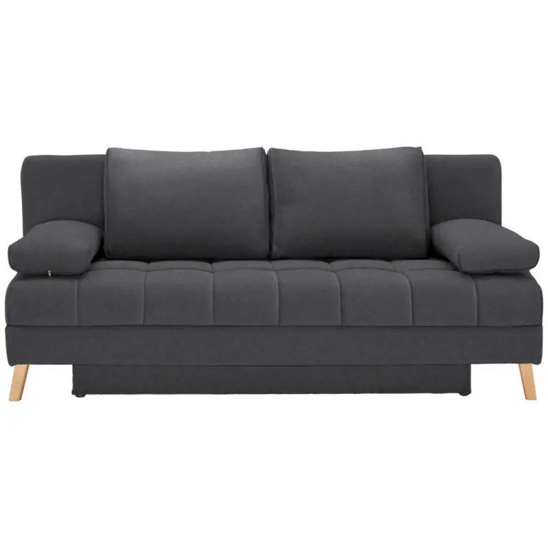 Schlafsofa in Flachgewebe Grau
